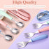 Toddler Utensils, Toddler Forks and Spoons,Stainless Steel Baby Utensils Baby Silverware Set with Storage Box for Safe Dining (3 Set with Case)...