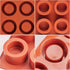 JOERSH 2Pcs Cookie Shot Glass Mold 6-Cavity Round Silicone Mold for Chocolate, Candy, Pudding, Mousse Dessert, Ice Shot Glass Mold...