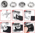 Press Stud Pliers Heavy Duty - 120 Pcs Buttons+1 Pliers+1 Punch Tool 120 Sets Mix Colors Metal Prong Snap Buttons Fasteners Press Studs and Plier ...