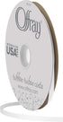 Offray 1/4" Wide Double Face Satin Ribbon, 100 Yards, White...