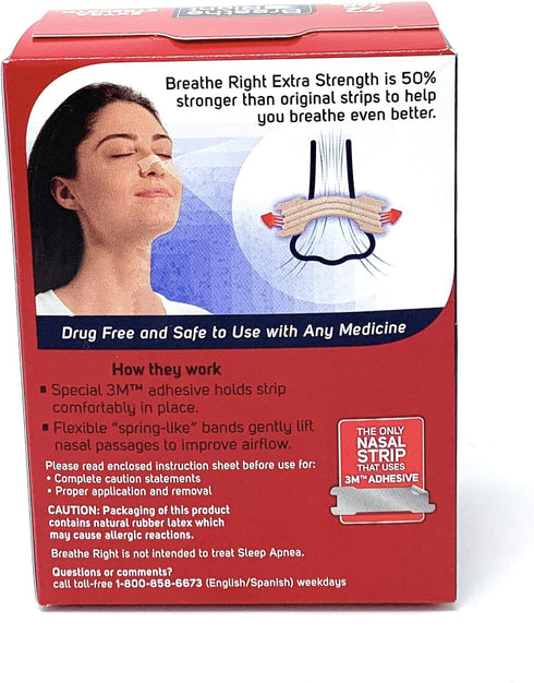 Breathe Right Extra Nasal Strips, 72 Count (Premium Pack)...