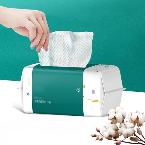 Disposable Face Towel, 120 Count Face Towel, Soft Cotton Face Clean Towels, Thickened Facial Dry Wipes for Skin Care, Facial Towels for Face Clean...