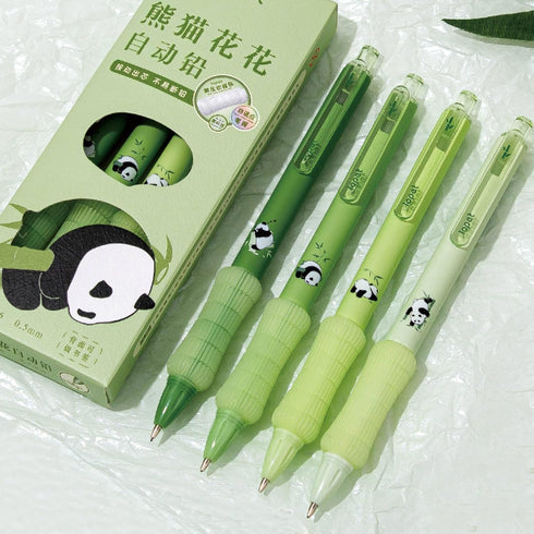 4 Pcs Mechanical Pencils 0.5mm Cute Panda Mechanical Pencil Kawaii Cartoon Pencils School Pencil for Kids Students Girls Women (4Pcs Panda)...
