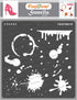 CrafTreat Stain and Splatter Stencils for Painting on Wood, Canvas, Paper, Fabric, Floor, Wall and Tile - Stains and Splatters - 6x6 Inches - Reus...