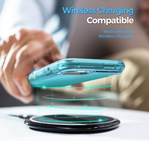 ORIbox Crystal Blue iPhone 7/8 Plus Case - Heavy Duty Shockproof TPU & Polycarbonate...