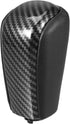 Automatic Gear Shift Knob Compatible for Toyota Land Cruiser Prado 2009-2017, Durable Faux Leather Black Carbon Fiber Pattern Undrilled...