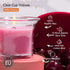 HYOOLA Clear Cup Scented Votive Candles - Wild Cherry - 12 Hour Burn Time - 4 Pack - European Made...