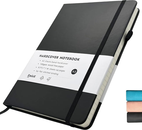 Lined Journal Notebook, 192 Pages A5 Notebooks College Ruled, Notebooks for Note Taking/School/Work, Journals for Writing, 100GSM Paper, 5.7" x 8....