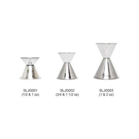 Excellante 1 and 2 Ounce Stainless Steel Jigger...