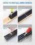 Bird Spikes for Outside, 9 Pack Bird Deterrent Spikes for Small Robin Pigeon Squirrel Raccoon Crow Cats Defender Spikes to Keep Birds Away and Kee...