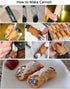 Stainless Steel Cream Horn Molds - 21 Pcs, Cannoli Form Tubes, Croissant Baking Molds with Cleaning Brush...