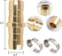 Hourleey 4 Pack Garden Hose Repair Kit, Hose Connector Repair Mender Kit with Stainless Clamp, Fits 3/4"-5/8" Water Hose Repair Fittings...