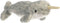 Aurora® Adorable Mini Flopsie™ Narwhal Stuffed Animal - Playful Ease - Timeless Companions - Gray 8 Inches...