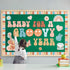 ZOiiWA Groovy Retro Bulletin Board Decoration Groovy Hippie Classroom Decoration Set Boho Ready for A Groovy Year Hippie Bulletin Board Kit School...