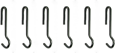 Enclume Angled Pot Hook, Set of 6, Use with Pot Racks, Hammered Steel...