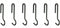 Enclume Angled Pot Hook, Set of 6, Use with Pot Racks, Hammered Steel...
