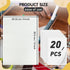 Iron On Adhesive Sheets 20PCS, Heavy Weight Double-Sided Heat Melt Fabric Glue Sheet, A4 Size Fusible Adhesive Sheets, Press-on Patch Iron On Tape...