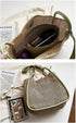 Women Faux Straw Bag Weave Tote Bag Summer Beach Bag Shoulder Bag Top Handle Bag Handbag 2 Pcs Set...