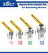 LABEAR- 4pcs socket wrench adapters, Ratcheting Wrench to Square Drive Adapter Set...
