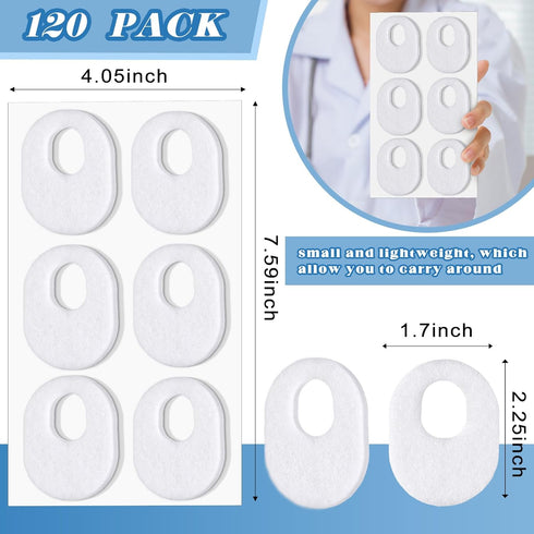 WILLBOND 120 Pcs Callus Pads Soft Felt Callus Oval Shape Corn Pads for Bottom of Foot Adhesive Foot Corn Pads for Men and Women Feet Toes Heel Pai...