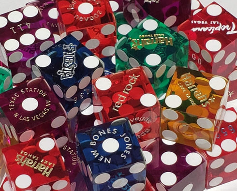 Cyber-Deals Novelty Refrigerator Magnets Featuring Genuine Las Vegas Lake Tahoe Reno Nevada Casino Craps Dice (Multi-Colors)......