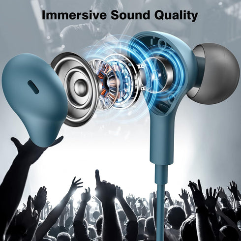 USB C Headphones for iPhone 15,Samsung S24 Ultra S23 S22 S21 FE Plus Flip Fold A35 A54,Magnetic Wired Earbuds Stereo in-Ear Type C Earphones with ...