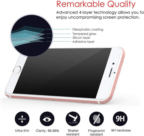 iPhone XR, iPhone 11 Screen Protector Glass, eTECH Collection Tempered Glass Screen Protector for Apple iPhone 11 / XR 6.1 inch 2018 2019 – Bubble...