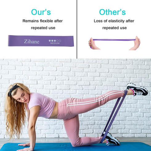 Resistance Stretch Band for Men and Women,5 PCS Resistance Loop Exercise Bands Set for Home Gym Yoga Fitness...