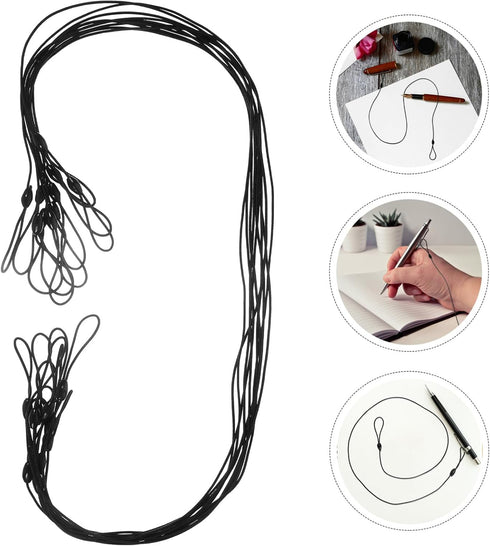 HOMSFOU 10pcs Stylus Tether Plastic Elastic Tether Lanyard for Touch Pens Anti-Lose Tablet Pens Coil Spring Straps Perfect Tool to Tether a Drawin...