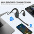 Bluetooth V5.3 Headphones w/Noise Cancelling Boom Mic, Open Ear Headset with Mic, Lightweight Comfortable Wireless Headset for Phone Call Office M...