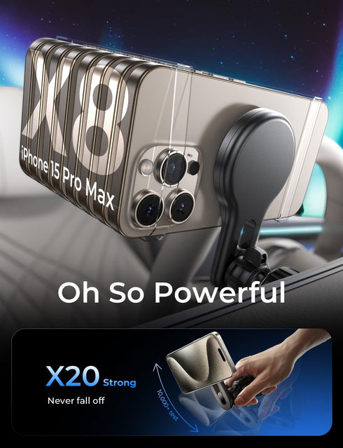 LISEN for 15W MagSafe Car Mount Charger, iPhone Wireless Car Charger Magnetic 2024 New Car Phone Holder Mount, Automobile Car Phone Mount Charger ...