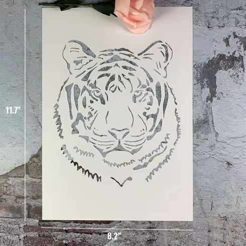 Animal Stencils for Painting, 10 PCS Reusable Forest Wildlife Drawing Template DIY Stencils for Painting on Wood Wall Card Rock Decor...