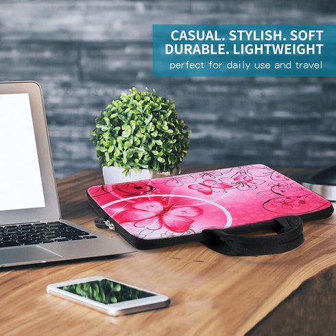 icolor 14 15 15.4 15.6 inch Laptop Handle bag Computer Protect Case Pouch Holder Notebook Sleeve Neoprene Cover Soft Carring Travel Case for Dell ...