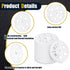 Taiyin 45 mm Plastic Washers Load Spreading Polypropylene Washers for Fixing and Supporting Rigid Foam Insulation Foam Board Load Spreading for Sc...