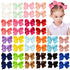 40PCS 4.5 Inch Hair Bows for Girls Grosgrain Ribbon Toddler Hair Accessories with Alligator Clips for Toddlers Baby Girls Kids Teens in Pairs...