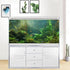 Underwater Aquatic Plant Aquarium Background, Green Seaweed Rock Nature Landscape Fish Tank Backdrop Decor, Polyester Fabric with 6 EVA Double-Sid...