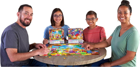 RoseArt- Color Palette - Tiki Bar Paradise - 1000 Piece Jigsaw Puzzle for Adults...
