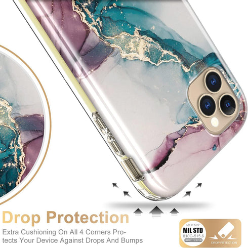 Esdot Compatible with iPhone 12 Pro Max Case with Built-in Screen Protector,with Fashionable Designs for Women Girls,Protective Phone Case for App...
