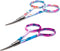 SINGER 4 Inch Forged Embroidery Scissors with Curved Tip for Sewing, Cross-Stitching, Crafts, & More (White Floral & Pastel Print, 2-Pack)...