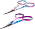 SINGER 4 Inch Forged Embroidery Scissors with Curved Tip for Sewing, Cross-Stitching, Crafts, & More (White Floral & Pastel Print, 2-Pack)...