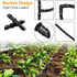 50 Psc 1/4 Inch Cross Fitting Barb 4 Ways Garden Watering Cross Fitting Drip Irrigation Hose Fits 4mm/7mm Tube(4-Way Coupling)...