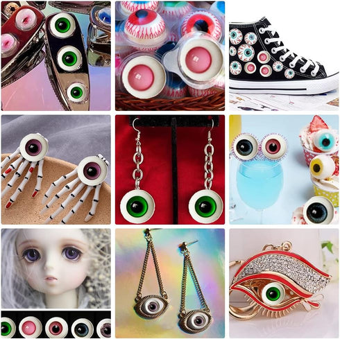 OLYCRAFT 6PCS Doll Eye Mold Eyeball Resin Molds, Resin Eyeball Casting Decorative Epoxy Eye Mold with Accessories for DIY Crafts Party Decorations...