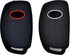 Silicone Rubber Key Fob Cover Compatible with 2013-2019 Hyundai Santa Fe Sport Sonata Tucson OSLOKA-875T (Suitable for Buttons with Eject/flip/fol...