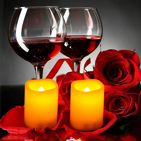 Flameless Candles, Realistic Flickering Votive Candle Tea Light Battery Operated, 200 Hours of Nonstop Working with Remote and 4/8 Hours Timer, Pa...