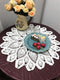 Damanni Cotton Handmade Crochet Lace Tablecloth Doilies Doily,Round,White,20 Inch,2PC...