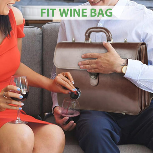 10 Pack Wine Purse Refill Bags, BIB Bag in Box, Refill Bladder Bags for Alcohol, Wine Replacement Wine Pouch with Spout for Wine Cools, Purse, Hol...