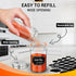 Segarty Glass Spice Jars with Labels, 6 Pack 3oz Glass Spice Bottles with 136 Blank Label Stickers and 1 Chalk Marker, Empty Spice Jars with Shake...