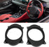 1/2 Car Speaker Adapter,6X9 Car Speakers,Ring Speaker Adapter Spacer,2pcs 6.5inch Black Speaker Adapter Bracket Ring,Speaker Adapter Spacers Brack...