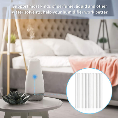 40 Pieces Humidifier Filter Cotton Refill Travel Mini Humidifier Filters Sticks Car Humidifier Replacement Parts for Portable Personal USB Powered...