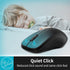 Rapoo 1680 Silent Wireless Mouse, 2.4GHz Cordless Mouse with USB Receiver, 1K DPI, 3 Buttons Computer Mouse with 12M Battery Life, Ambidextrous Co...